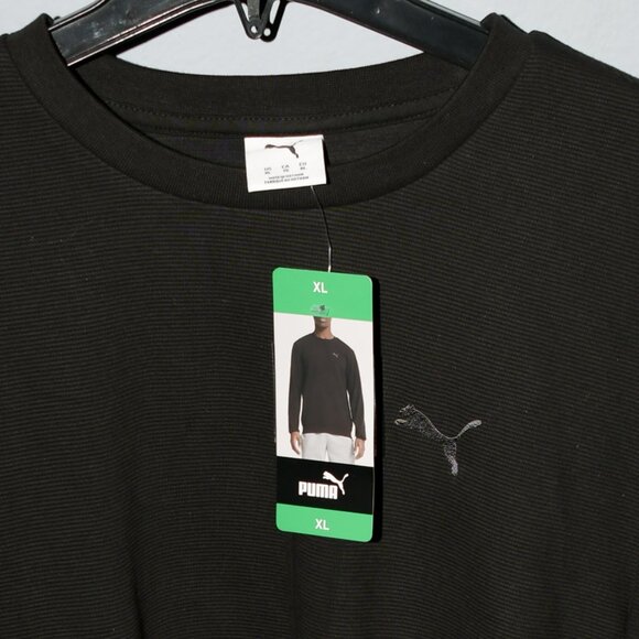 Puma Men's Textured Crew Neck Sweatshirt - Picture 4 of 4